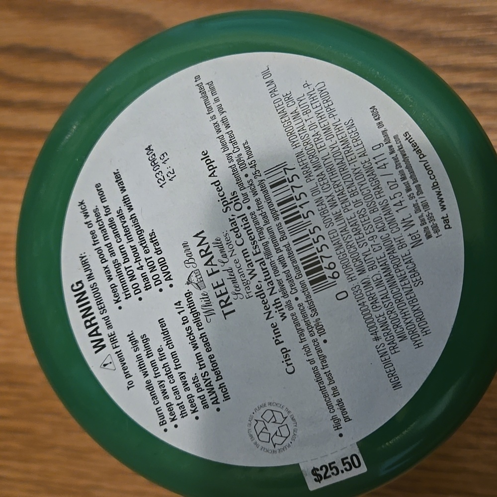 Tree Farm 3-Wick Candle - Picture 2 of 4
